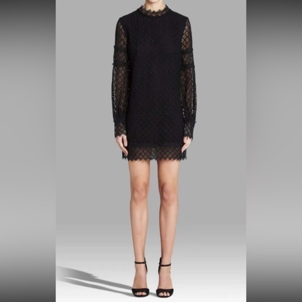 IRO Black Lace Mini Dress